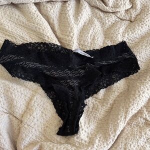Victoria's Secret Black Lace Panties